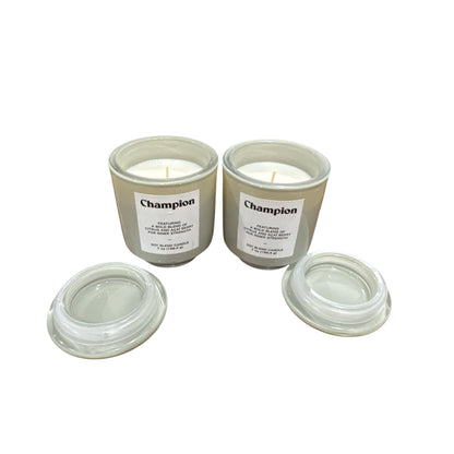 Set Of 2 Champion Soy Blend Candles Citrus & Acai Berry Scent With Lidded Glass Jar 7 Oz Each