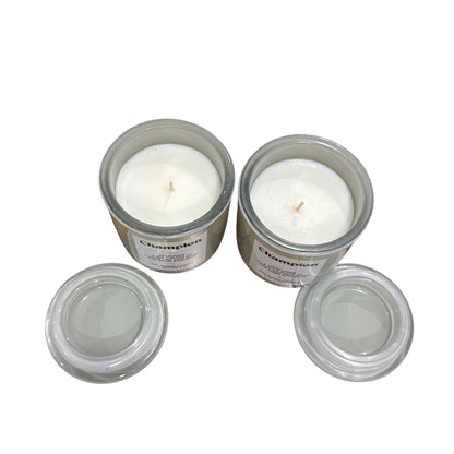Set Of 2 Champion Soy Blend Candles Citrus & Acai Berry Scent With Lidded Glass Jar 7 Oz Each