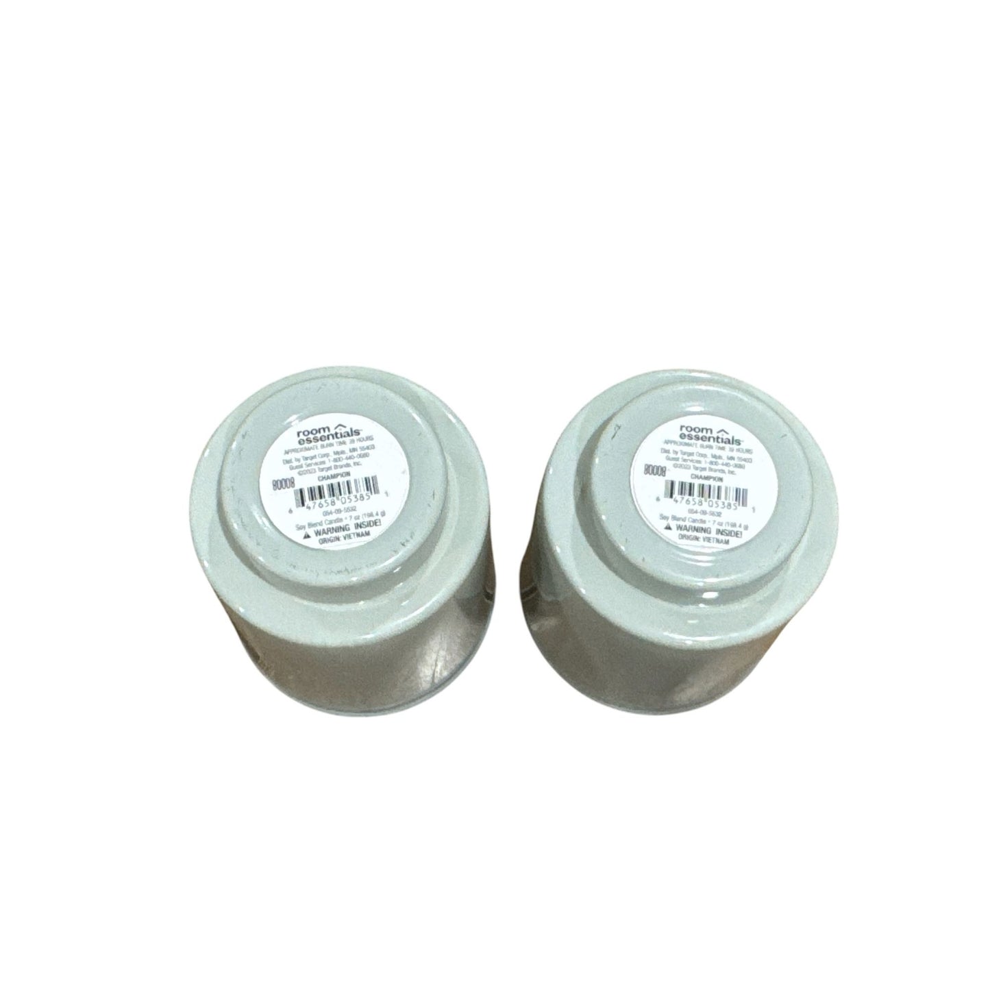 Set Of 2 Champion Soy Blend Candles Citrus & Acai Berry Scent With Lidded Glass Jar 7 Oz Each