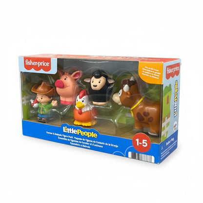 Fisher-Price Little People Farmer & Animals Figure Pack Ages 1-5 Farm-Themed Toy Set