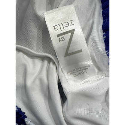 Z By Zella Girls Polka Dot Elastic Waist Active Shorts L Blue/White/Yellow