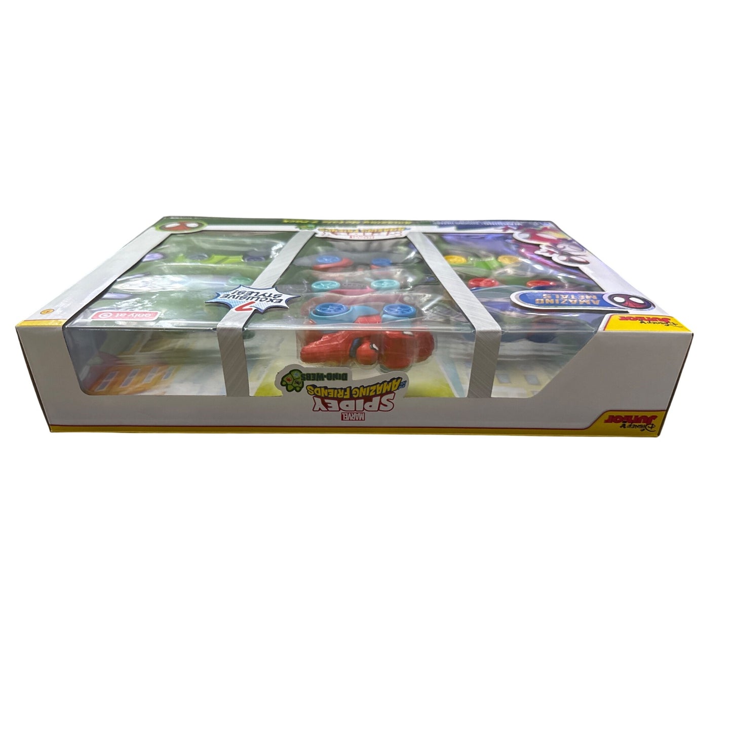Marvel Spidey & Amazing Friends Dino-Webs Amazing Metals 7-Pack Exclusive Styles Toy Cars