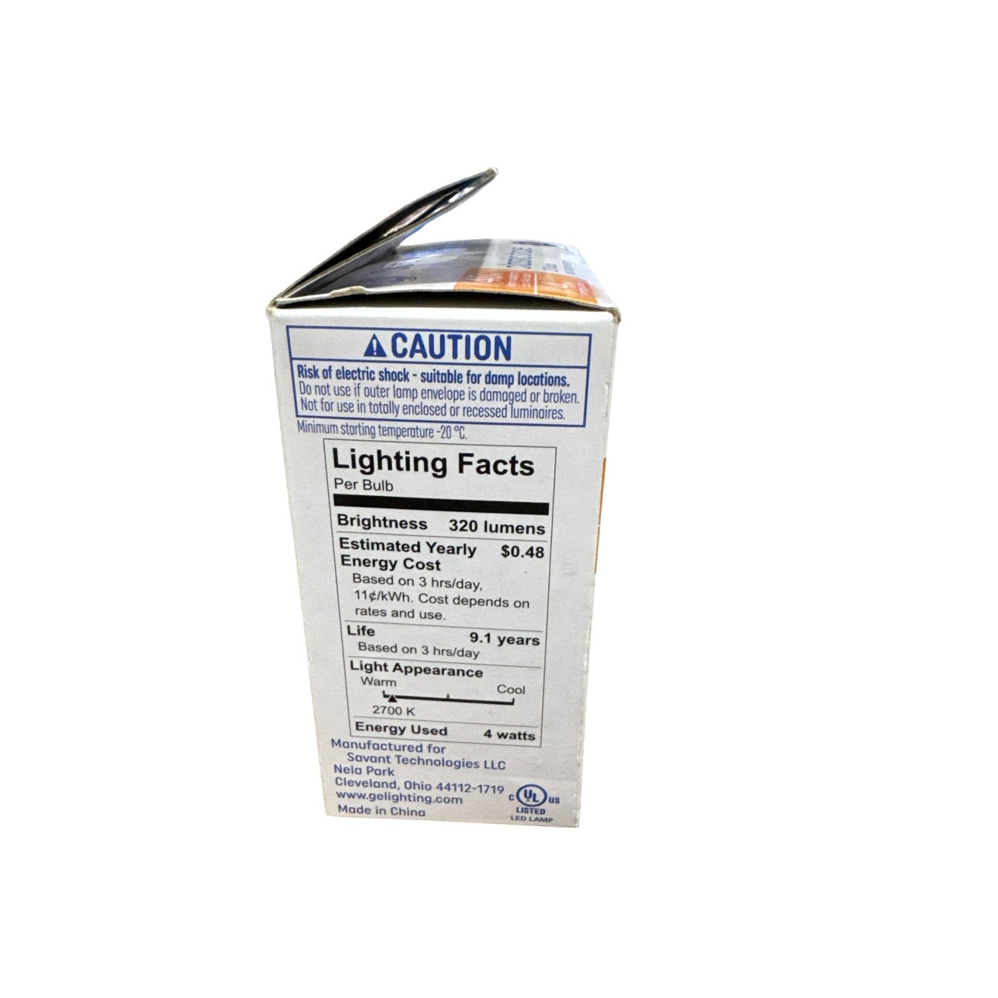 GE Soft White LED Light Bulbs 40W Equivalent A15 Classic Shape Dimmable 2 Pack 320 Lumens Long-Lasting Energy-Efficient