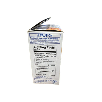 GE Soft White LED Light Bulbs 40W Equivalent A15 Classic Shape Dimmable 2 Pack 320 Lumens Long-Lasting Energy-Efficient