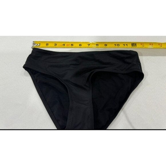 Sea Level Swim Essentials Mid Bikini Bottom Black US 4