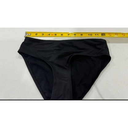 Sea Level Swim Essentials Mid Bikini Bottom Black US 4