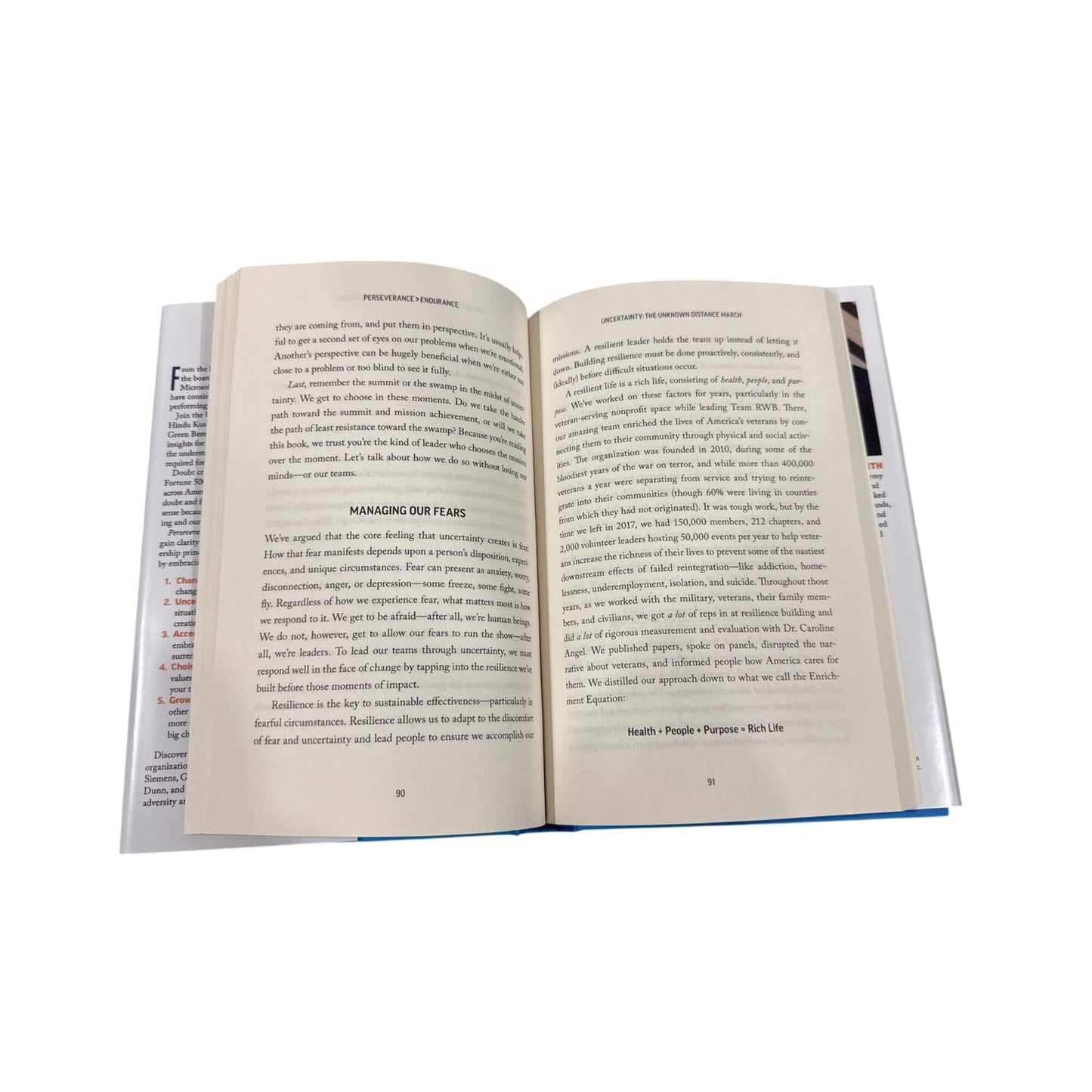 Perseverance > Endurance Hardcover Leadership Book By Blayne Smith & Brandon Young