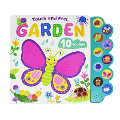 Touch & Feel Garden Interactive Board Book With 10 Sound Buttons And Textures For Ages 2+