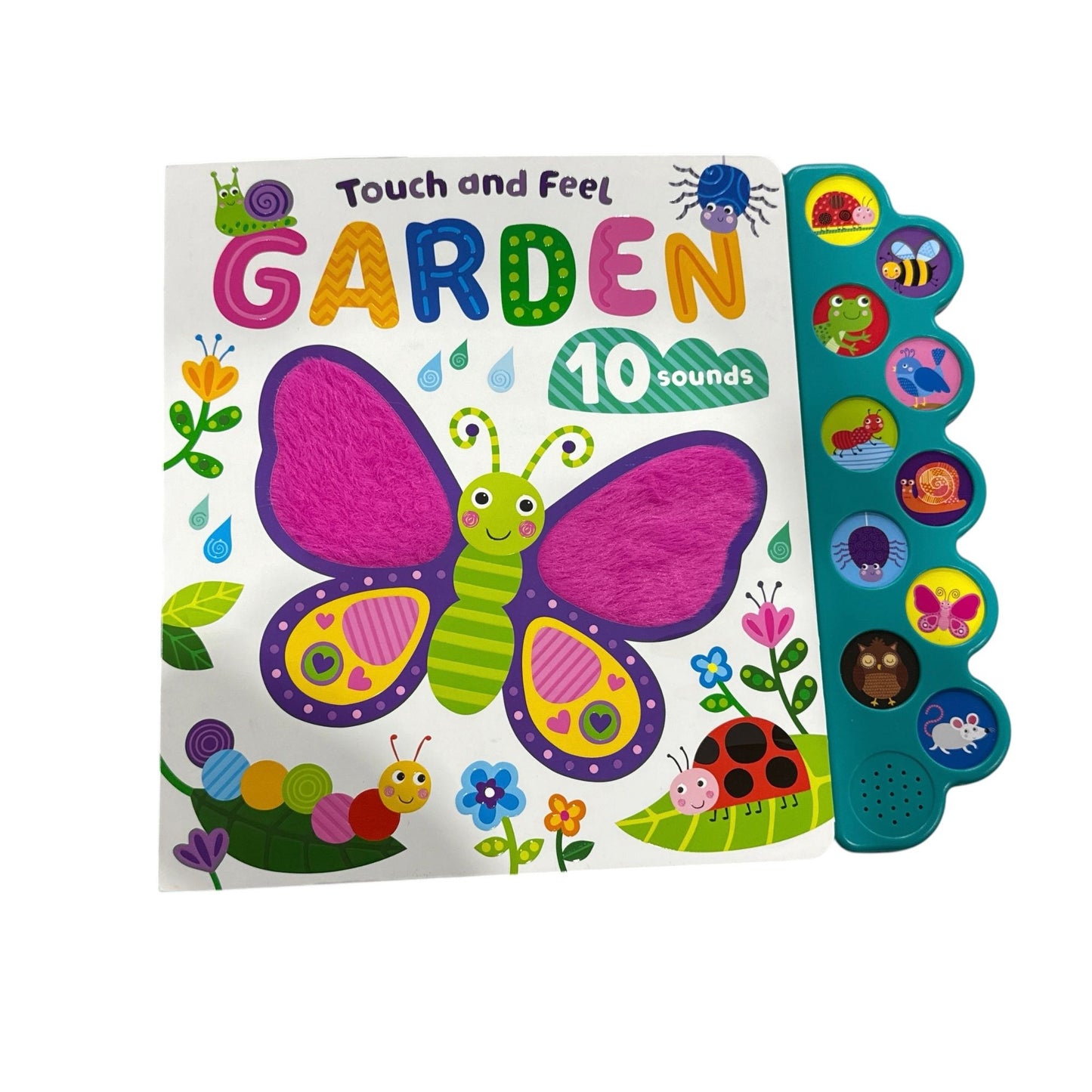 Touch & Feel Garden Interactive Board Book With 10 Sound Buttons And Textures For Ages 2+