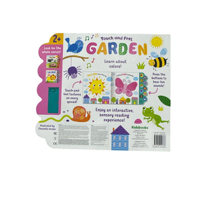 Touch & Feel Garden Interactive Board Book With 10 Sound Buttons And Textures For Ages 2+