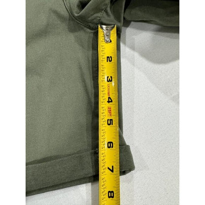 Wit & Wisdom Women's Olive Green Ab-Solution Cuffed Stretch Shorts Size 0 Casual Everyday Style