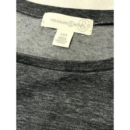 TREASURE & BOND Grey Women's Bodycon Dress XXS