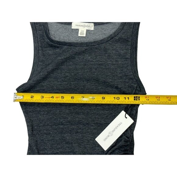 TREASURE & BOND Grey Women's Bodycon Dress XXS
