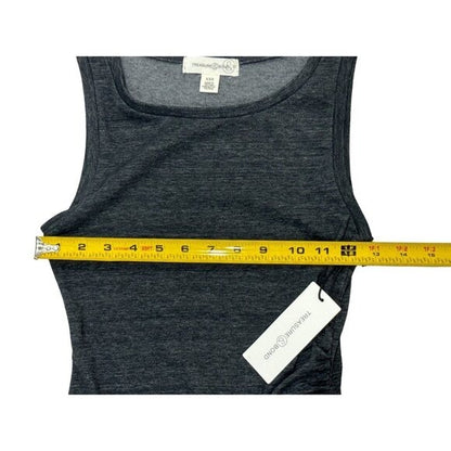 TREASURE & BOND Grey Women's Bodycon Dress XXS