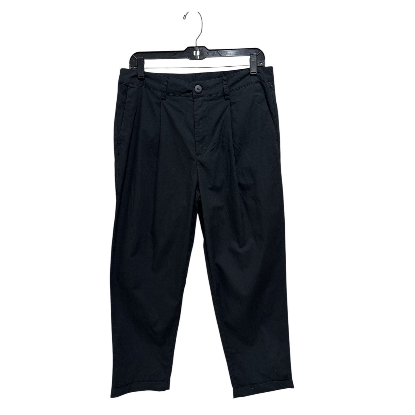 Kut From The Kloth Women's Black Cotton Cropped Pants Size 8