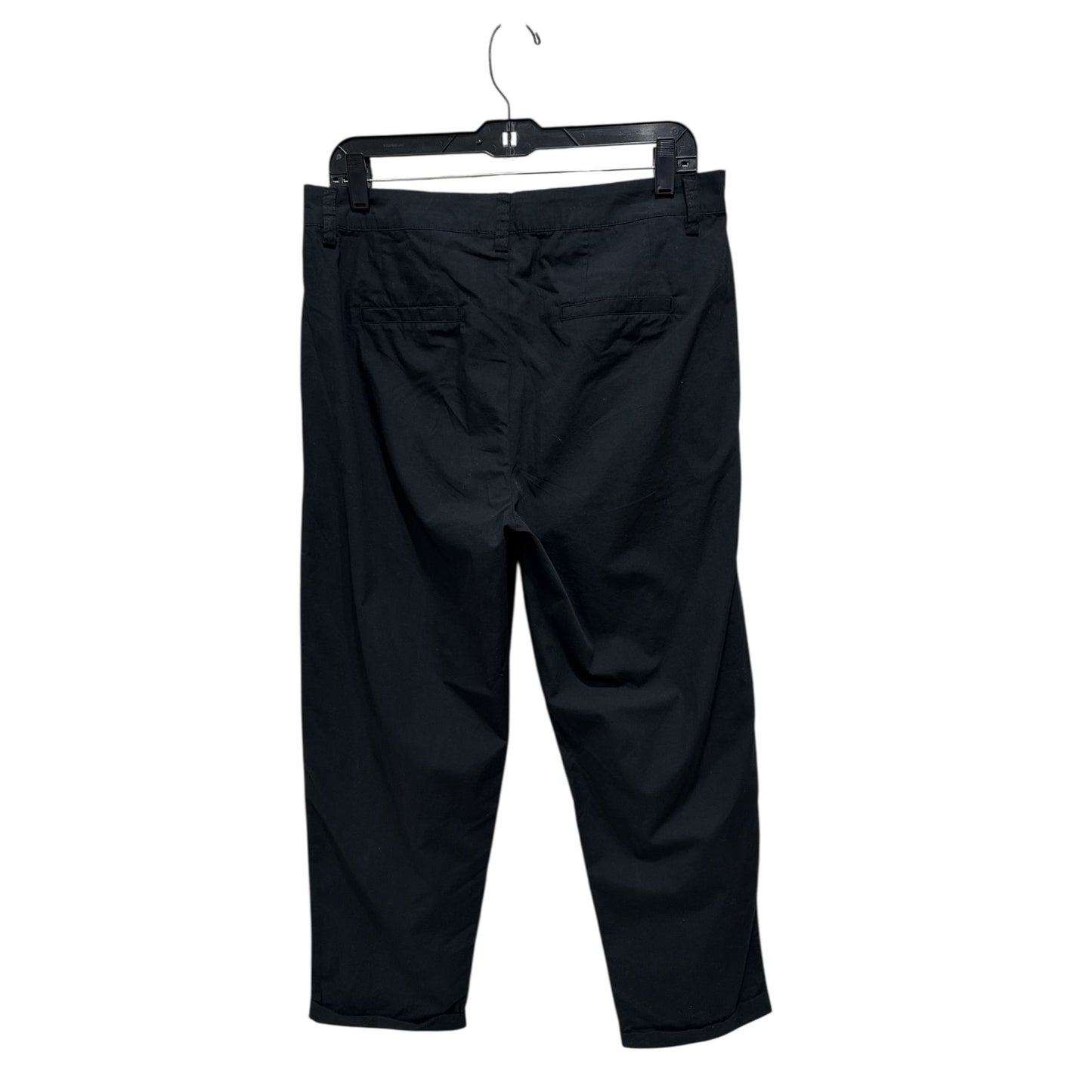 Kut From The Kloth Women's Black Cotton Cropped Pants Size 8
