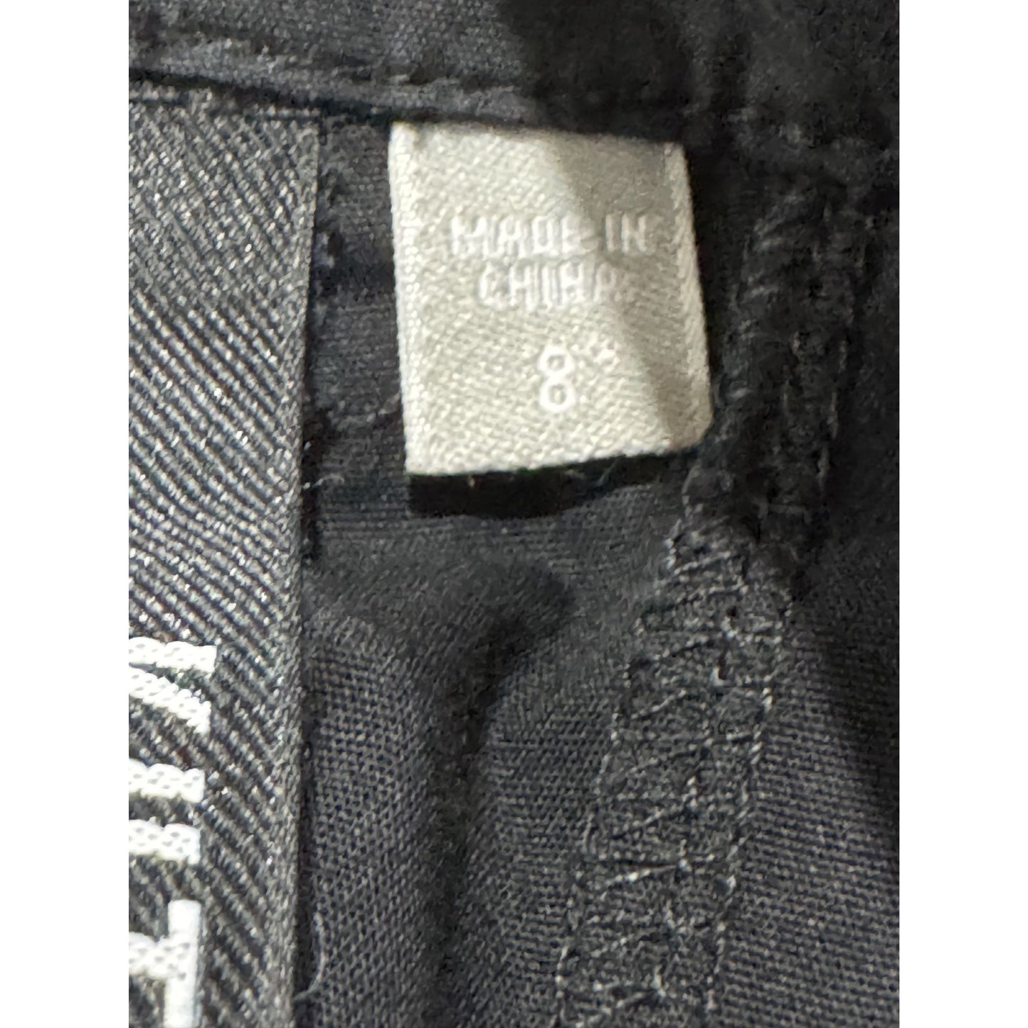 Kut From The Kloth Women's Black Cotton Cropped Pants Size 8