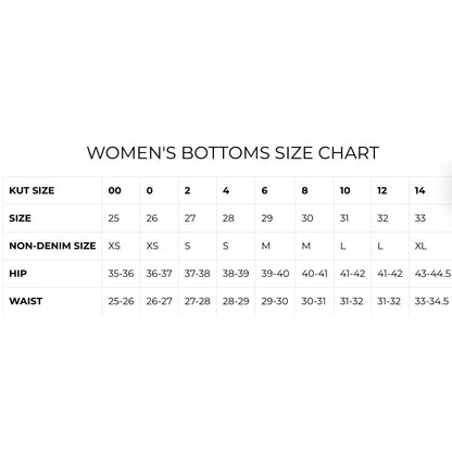 Kut From The Kloth Women's Black Cotton Cropped Pants Size 8
