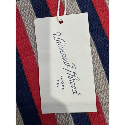 Universal Thread Red And Blue Striped Clutch/Makeup Bag (2-pack Bundle)