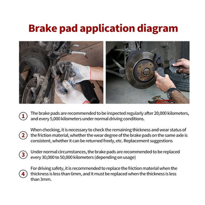 Road Passion Brake Pads For Motorcycles High Performance Wear-Resistant Heat Dissipation Durable