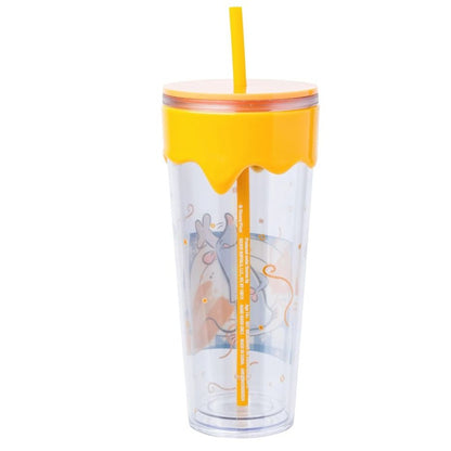 Disney Ratatouille Remy Tumbler Cup With Straw & Drip Lid 26 Oz BPA-Free Plastic