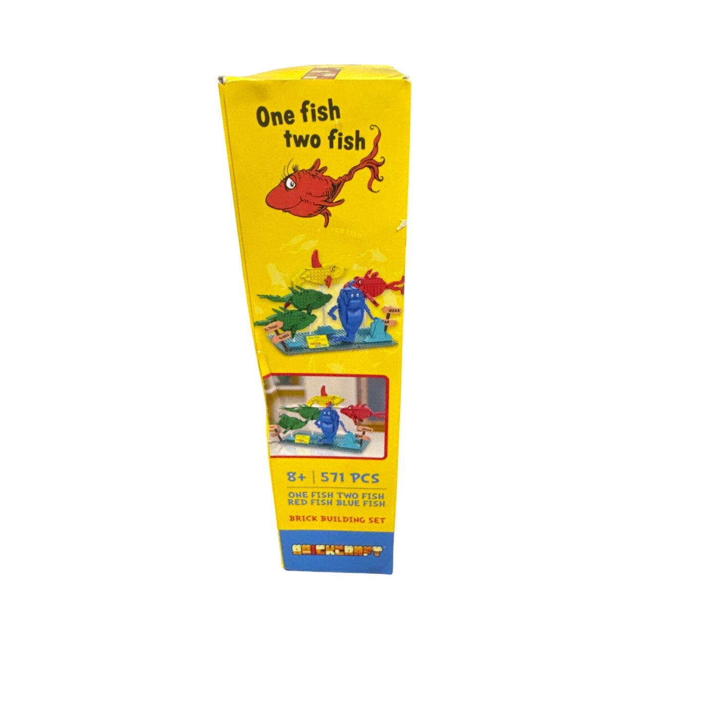 Dr. Seuss One Fish Two Fish 571-Piece Brick Building Set For Ages 8+ Compatible With Leading Brands
