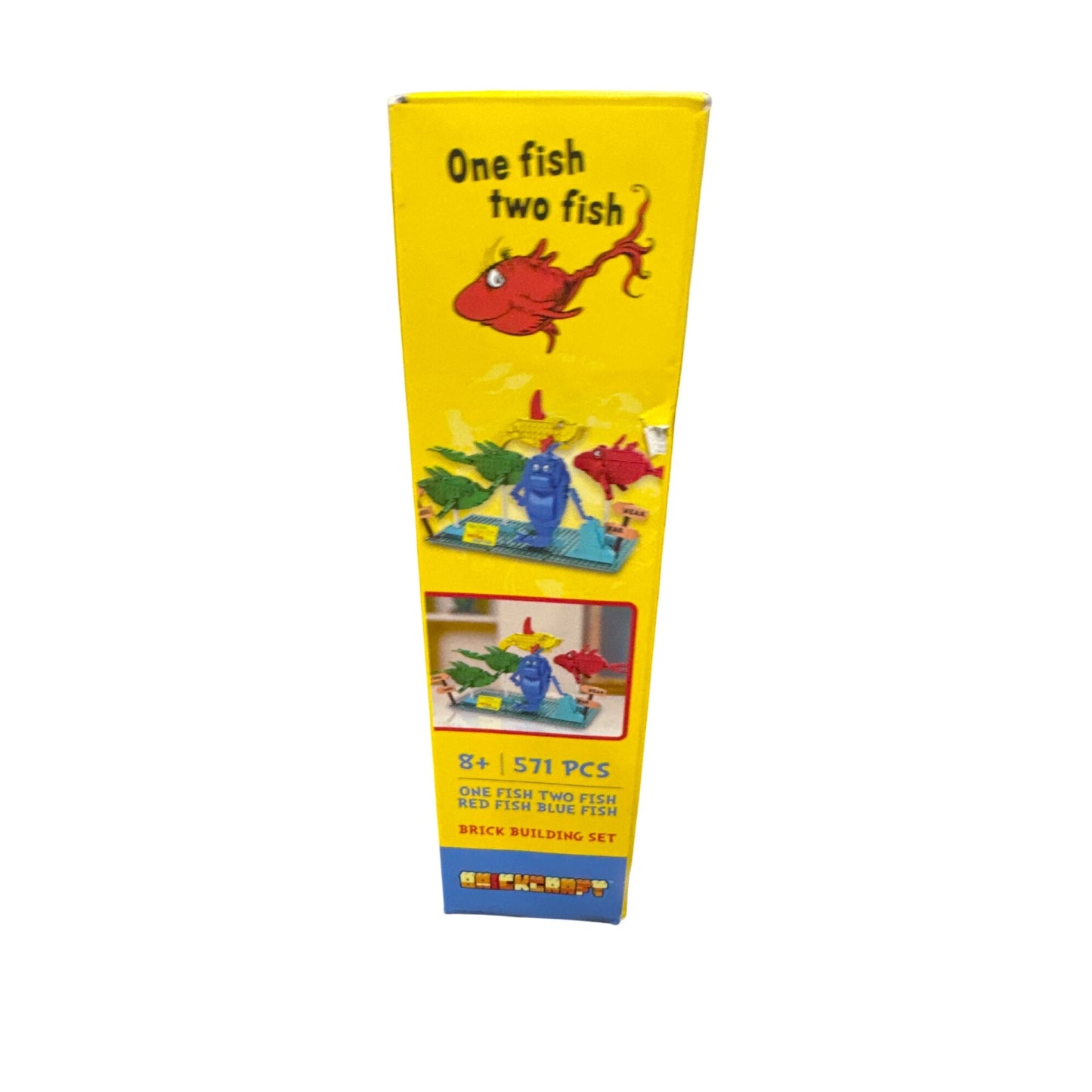 Dr. Seuss One Fish Two Fish 571-Piece Brick Building Set For Ages 8+ Compatible With Leading Brands