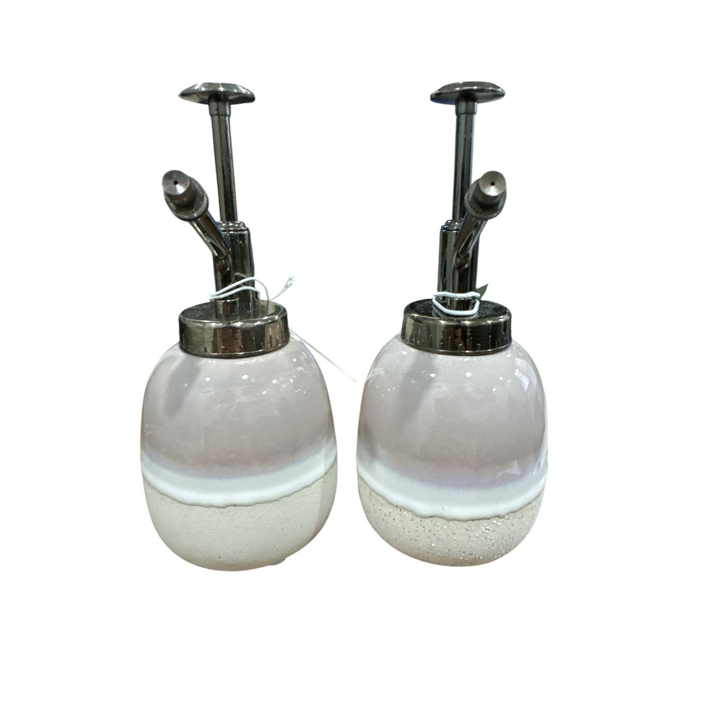 Set of 2 Ceramic Plant Mister With Stainless Steel Pump By Good Little Garden