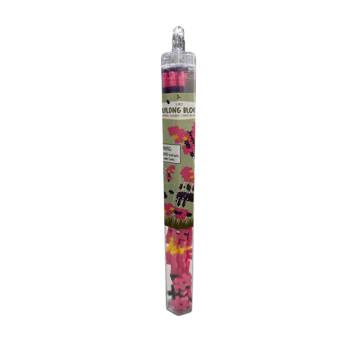 Mini Building Blocks Set - 15 Tubes With 72 Blocks Each - Bee & Flower Themes - Creative Puzzle Toys For Ages 3+