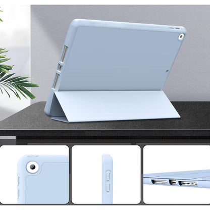 JKSML Protective Case with Pencil Holder for iPad 9/8/7 10.2 Inch, Auto Sleep/Wake, Blue