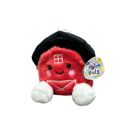 Palm Pals Plush Barn House Red & Black Soft Toy With Tags Collectible Gift