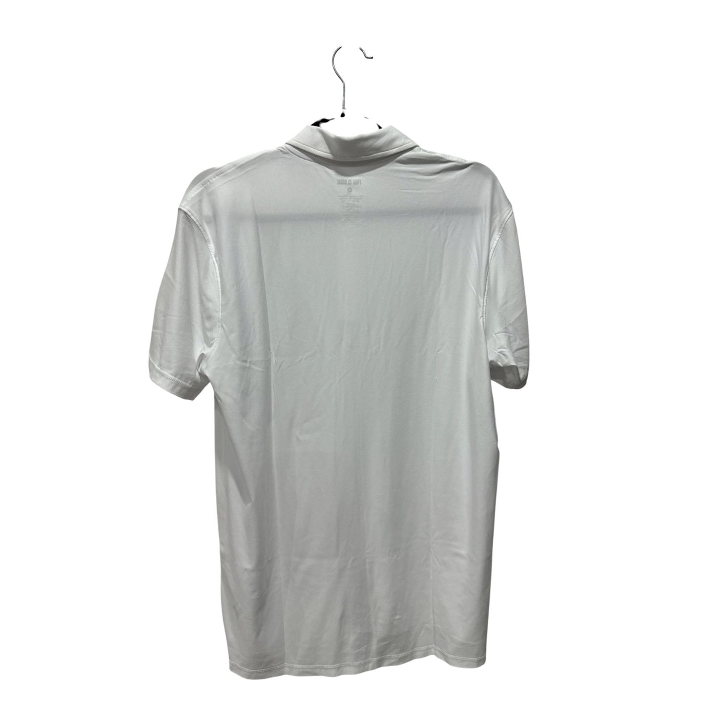 True Classic White Polo Shirt Mens Large Lightweight Performance Fit LARGE