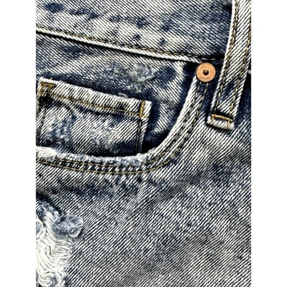 Blanknyc Distressed Denim Cutoff Shorts Size 24 Light Wash Raw Hem Women's Casual Summerwear