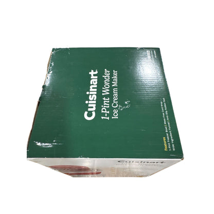 Cuisinart 1-Pint Wonder Ice Cream Maker Red Compact Customizable Flavors