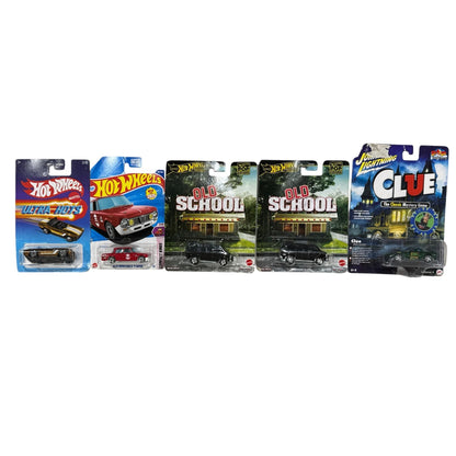 Hot Wheels & Johnny Lightning Diecast Cars Lot Alfa Romeo Dodge Van Clue Corvette Ultra Hots Sealed 5 Pc Set