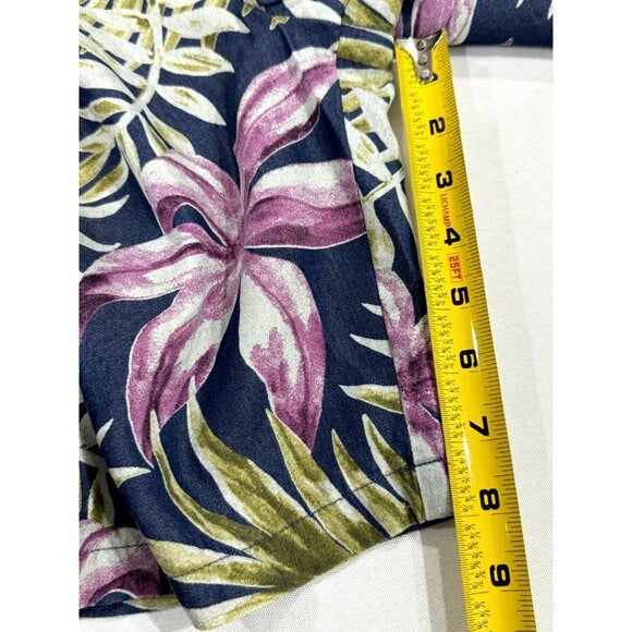 Scotch & Soda Men's Tropical Floral Print Shorts Casual Fit Cotton Blend Blue Pink Green 32