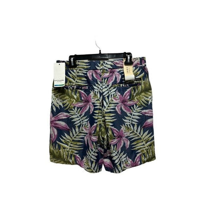 Scotch & Soda Men's Tropical Floral Print Shorts Casual Fit Cotton Blend Blue Pink Green 32