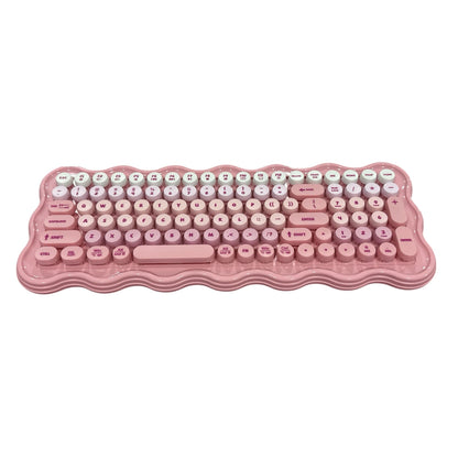 Pink Bundle Desk Essentials: Wireless Keyboard, Strawberry Mouse,  Heart Mouse Pad, Charging Cable & Magnetic Cord Bands