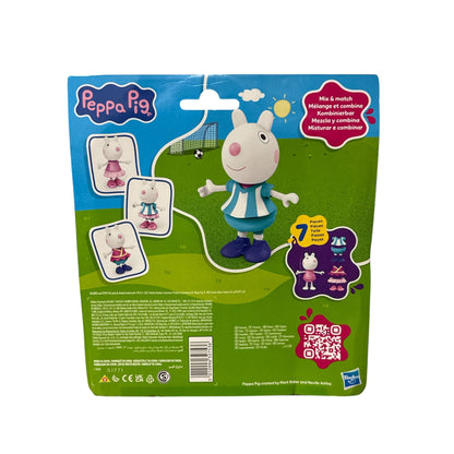 Peppa Pig Suzy Sheep Dress-Up Figure 7-Piece Set Easy-On Outfits Ages 3+ Hasbro