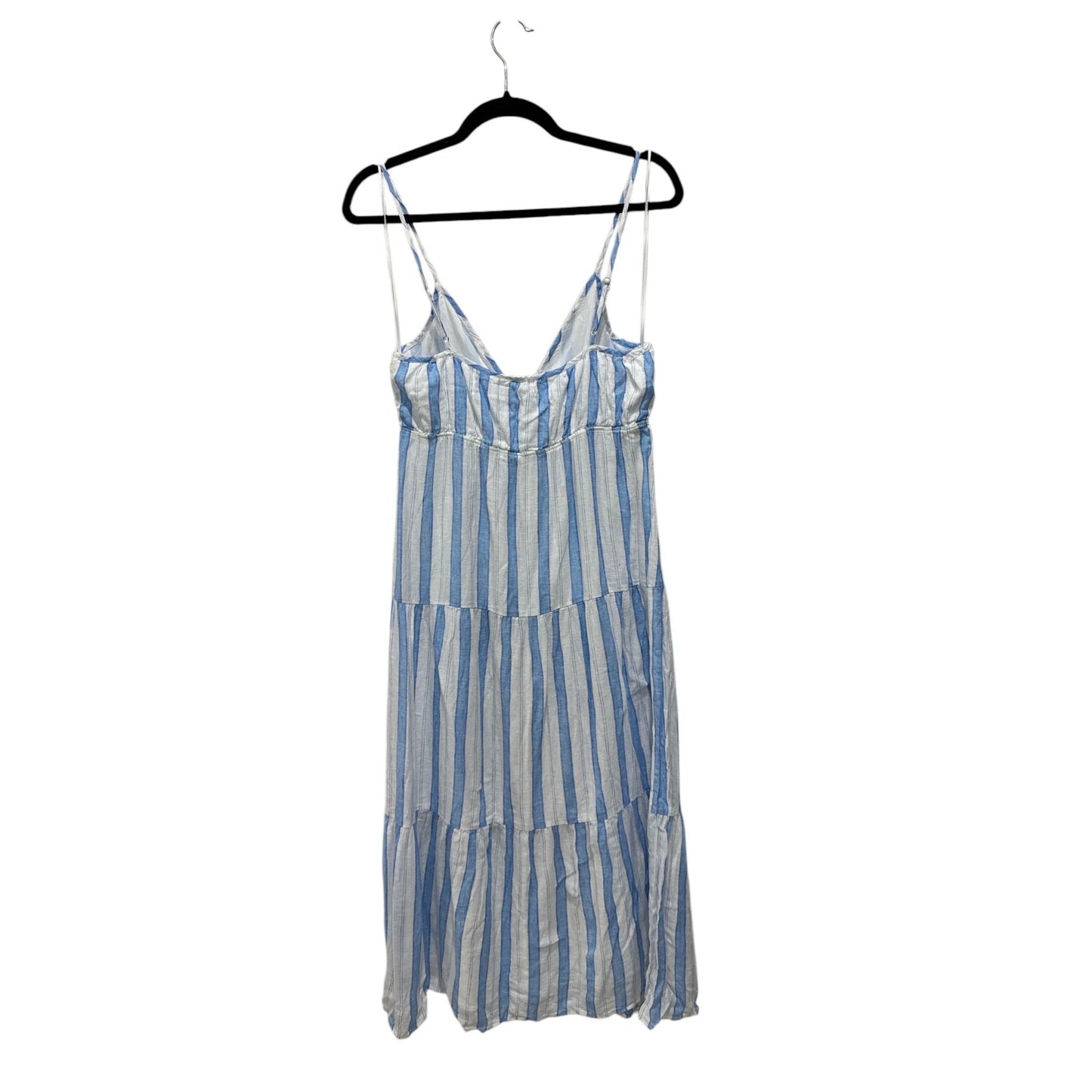 Rails Avril Gibson Stripe Maxi Dress In Eco-Friendly Fabric, Blue & White, Size Small, Sustainable Striped Style