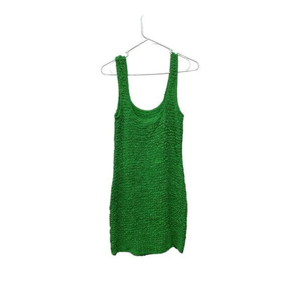 Rails Julie Clover Green Textured Sleeveless Mini Dress Size M