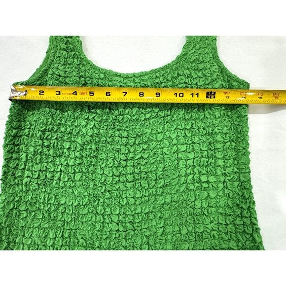 Rails Julie Clover Green Textured Sleeveless Mini Dress Size M