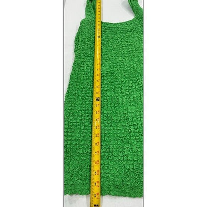 Rails Julie Clover Green Textured Sleeveless Mini Dress Size M