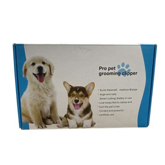 Pro Pet Grooming Clipper Kit For Dogs & Cats Cordless & Quiet Includes Scissors, Comb & Attachments