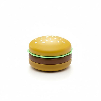 Set of 4 Burger-Shaped Novelty Bento Box Food-Safe Hand Wash Only Microwave Safe Without Lid Dry Food Storage Fun Lunch Container