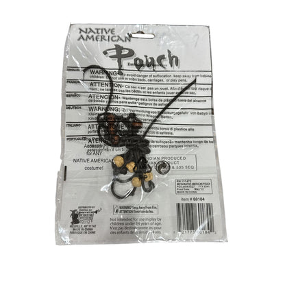 Native American Style Pouch & Choker Costume Accessories Set For Ages 14+