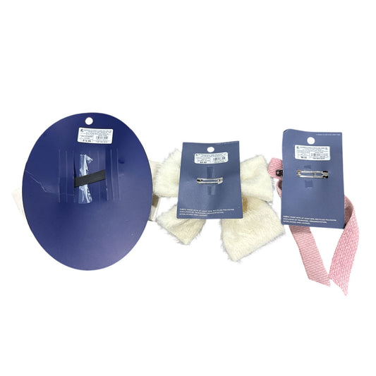 Set Of 3 Women's Hair Clips With Bows - Off-White & Pink Universal Thread