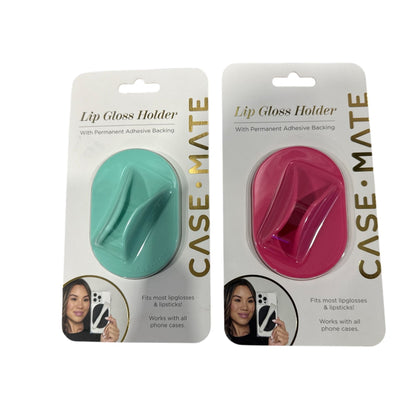 Lip Gloss Holder With Permanent Adhesive Backing For Phone Cases Case-Mate Silicone Multiple Colors