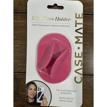 Lip Gloss Holder With Permanent Adhesive Backing For Phone Cases Case-Mate Silicone Multiple Colors