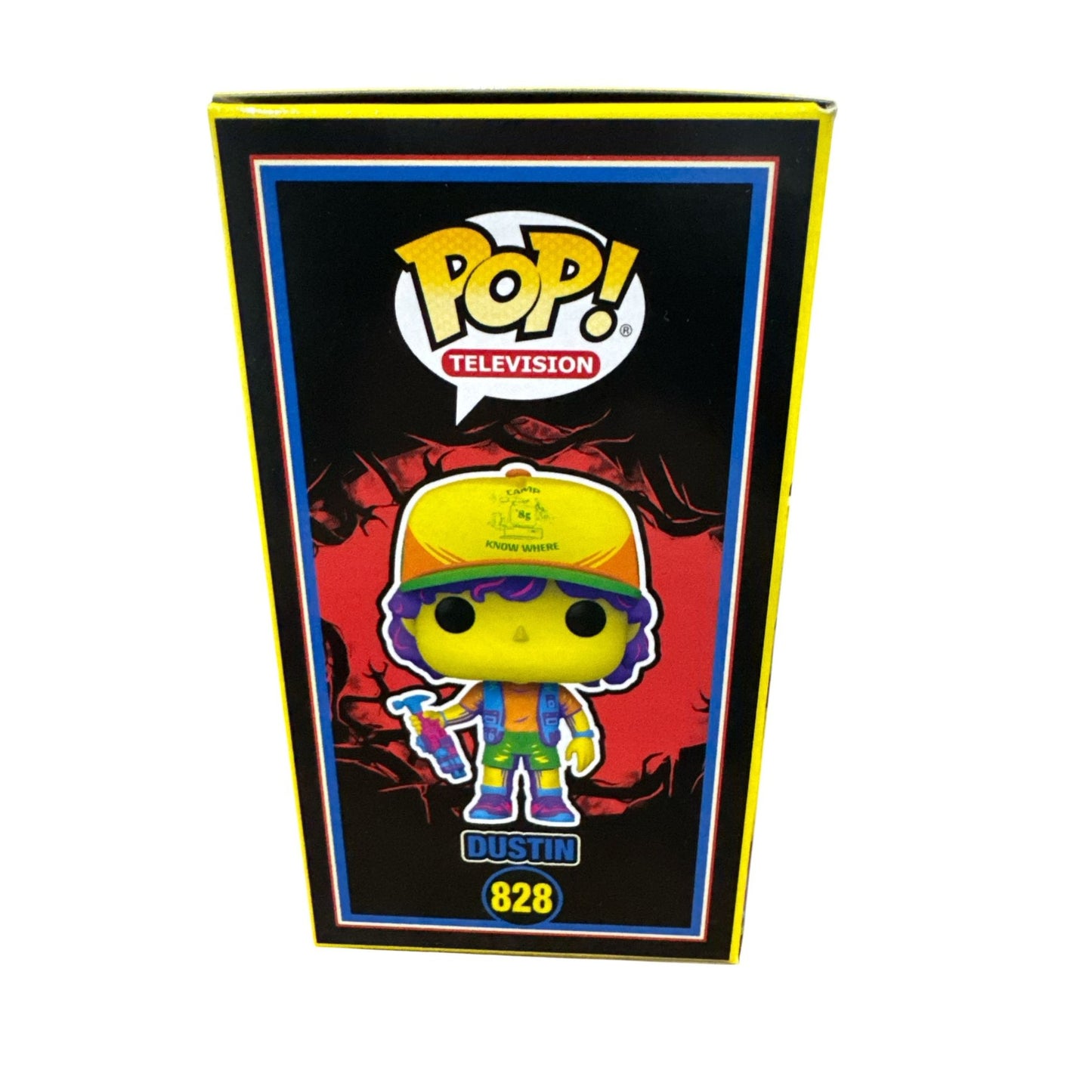 Funko Pop Television Stranger Things Dustin Vinyl Figure #828 Exclusive WITH PROTECTOR